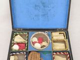 a box with a variety of items inside of it