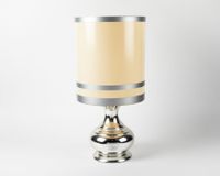 Lampe à poser en céramique émaillée argenté à fût pansu, aba… (photo 2)