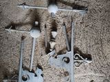 a lot of tools that are laying out on the ground