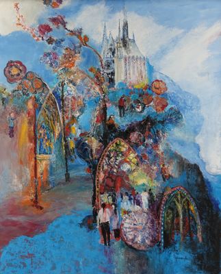 NGHIEMPHU (1934-?, Vietnam) Cathédrale de Rouen et compositi…