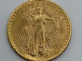 l'image d'une pièce d'or sur laquelle figure une femme