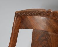 Paire de chaises en gondole en acajou et placage d'acajou, p… (photo 2)