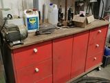 an image of a workbench in a garage