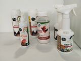 many different types of cleaning products on the counter