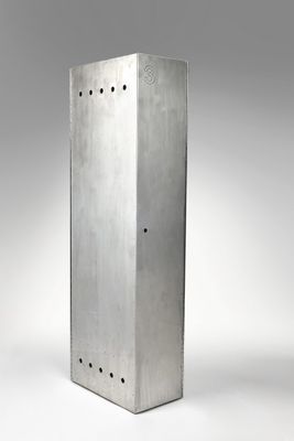 an image of a metal box with holes in it