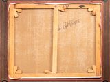 an image of a picture of a painting on a wooden frame