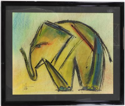 Jacques DUTHOO (né en 1964). Éléphant.