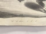 a drawing of a man riding a surfboard on a wave