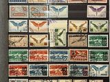 a picture of a picture of a collection of stamps on display
