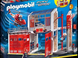 the playmobil city action fire station is in the box