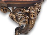 a table with a marble top on a white background