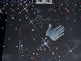 une image représentant une affiche de Michael Jackson sur fond noir