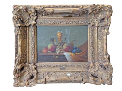 une photo d'une photo d'une nature morte représentant des fruits
