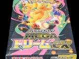 a close up of a box of pokemon cards on a black background