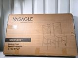 a cardboard box with a drawing of a chair on it