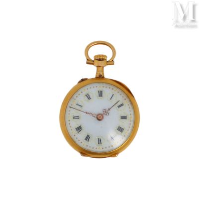Montre de col Montre de col en or jaune et rose 18k (750°/°°… - Photo 1