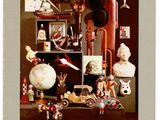 a picture of a picture of a room with many items on it