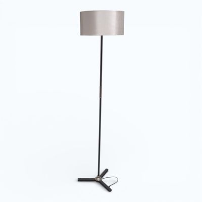 Maison CHARLES Lampadaire en métal tubulaire, le fût annelé …