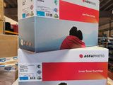 two boxes stacked on top of each other on a table in a warehouse