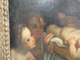 a painting of a woman holding a baby in her arms