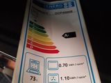 a paper sign with a picture of an energy label on it
