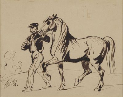 LALAISSE François Hippolyte, 1810-1884, Cheval et son lad, p… - Photo 1