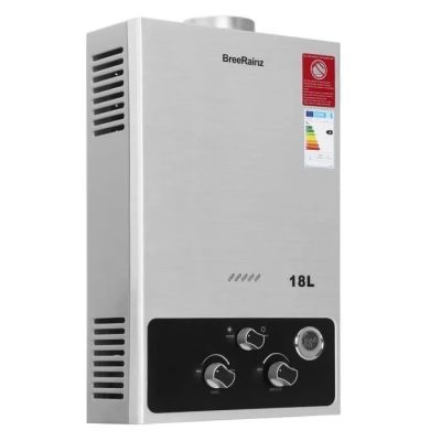 un chauffe-eau à accumulation équipé d'un thermostat sur le côté