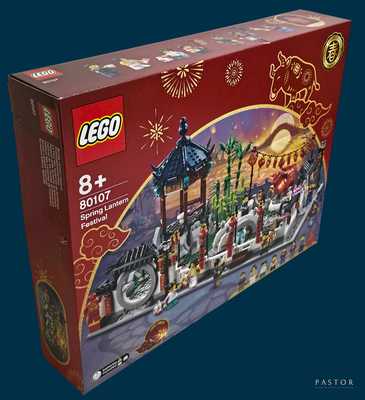 a box of legos with a chinese theme on it