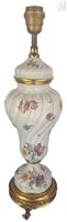 Pied de lampe en porcelaine torsadé (photo 3)