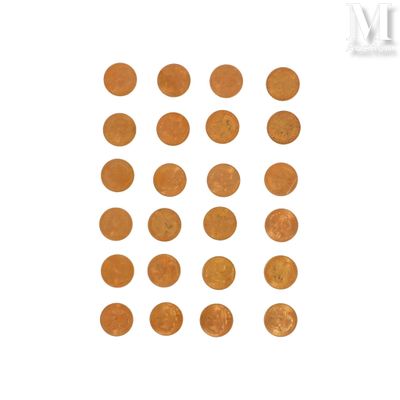 an image of a number of pennys on a white surface