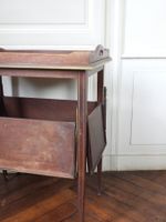 TABLE A THE en acajou de forme rectangulaire, la partie haut… (photo 2)