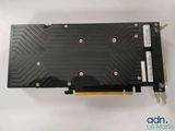 a close up of a video card on a white surface
