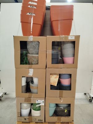 many pots that are stacked on top of each other