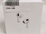 a white box with a pair of airpods in it