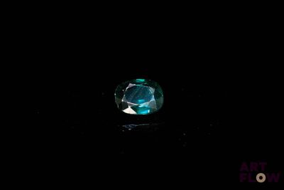 an image of a glass ball in the dark