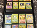 many different types of pokemon cards in this case