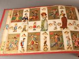 an open book with pictures of people on it