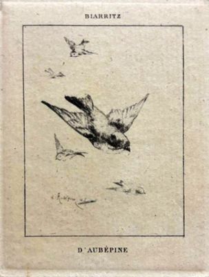 un dessin représentant un oiseau en plein vol