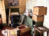 a room filled with boxes and boxes on the floor