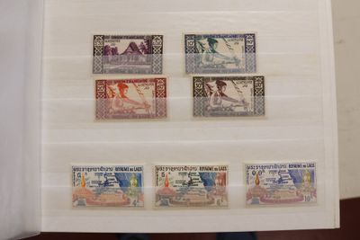 3 classeurs LAOS, MONGOLIE, VIET-NAM
