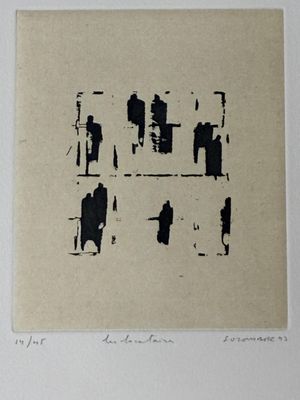 une image d'un dessin en noir et blanc d'un groupe de personnes