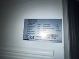 a label on the side of a refrigerator that is not in use