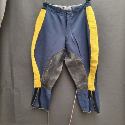 an image of a pair of pants with zippers hanging on a clothes line