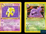 deux cartes Pokémon présentant des motifs différents sur un fond noir
