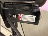 a close up of a bike with a british flag on it