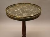 an image of a table with a marble top on a wooden stand