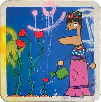 TOCTOC FRIDA-DUDUSS, 2021 Acrylique et aérosol sur panneau d… - Photo 1