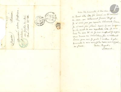 un bout de papier sur lequel figure un cachet