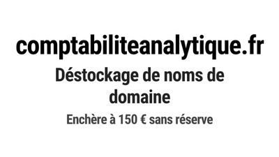 Nom de domaine comptabiliteanalytique.