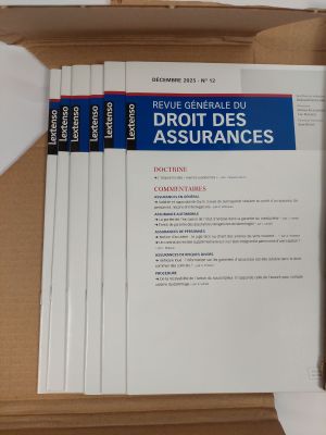 [Lot de 6] - LEXTENSO - Revue Générale du Droit des Assuranc…